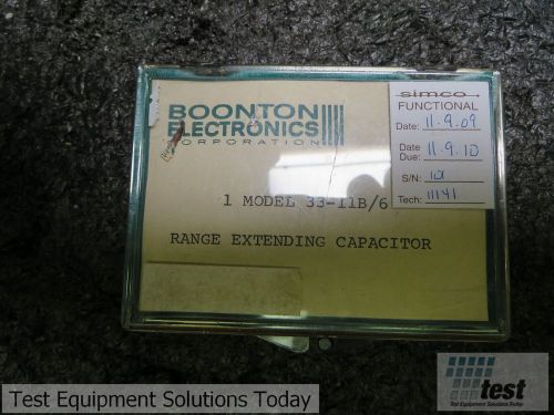 Boonton 33-11B-6 Range Extending Capacitor A/N 25297 SE