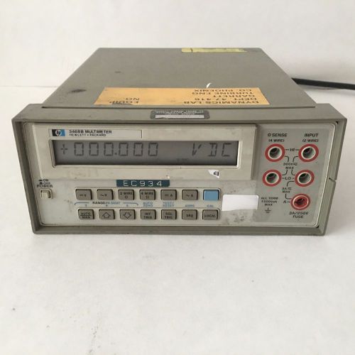 HP 3468B Digital MULTIMETER - 106-126 V  -  60 Hz  - HP3468B multi meter agilent