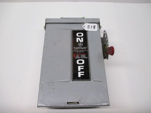 GE 30A 240V Fusible Safety Switch #518