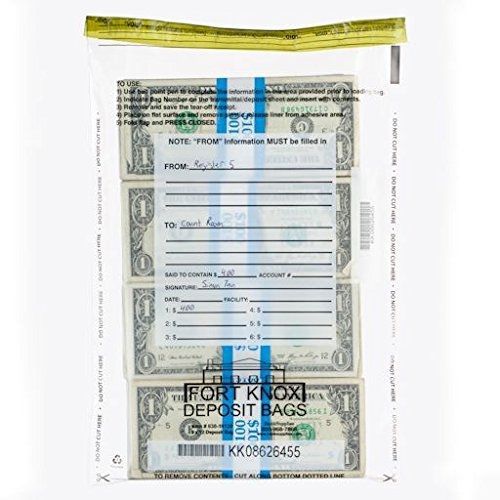 Clear Deposit Bags - 9 x 12 - Case of 500 Bags