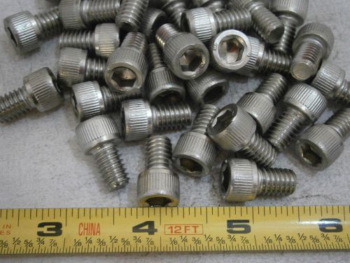 Cap Screws 5/16-18 x 1/2&#034; Long Socket Head Stainless Steel Lot of 37 #1519