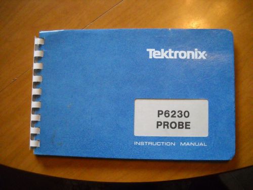 Tektronix P6230 probe instruction manual