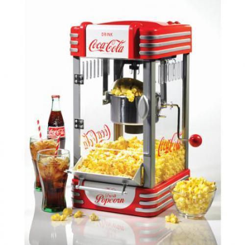 NEW Nostalgia Electrics Coca Cola Series RKP630COKE Kettle Popcorn Maker Machine