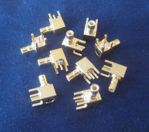 MULTICOMP 24-12-2-TGG RF/COAXIAL JACK SMB R/A PCB GOLD CONNECTOR ( 2 PCS ) *NEW*