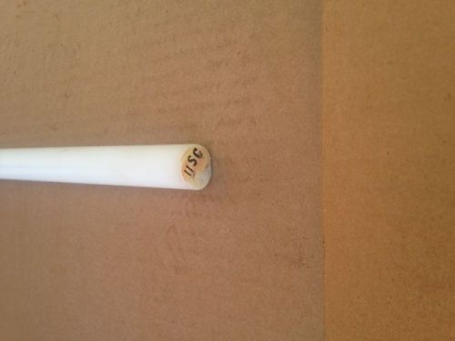 Nylon 6/6 White Round Solid Rod 3/4&#034; Dia. X 25&#034; Long