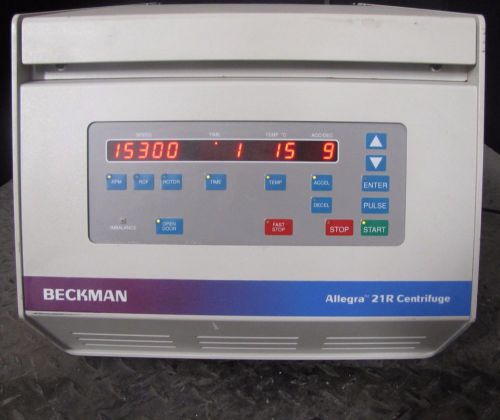 Beckman coulter allegra 21r centrifuge w/ rotor- cat # 367570 (#1501) for sale