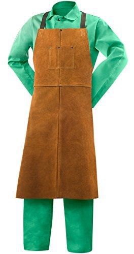 Steiner 92166  Bib Apron, Weld-Rite Premium Brown Split Cowhide, 24-Inch x