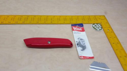 Wiss Box Cutter, 3 Straight Blades, 5 New Hook Blades RWK16V, USA