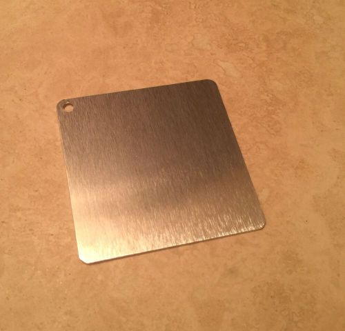 Brushed aluminum dye sublimation 2&#034;x2&#034; key chain blanks - lot of 100pcs for sale