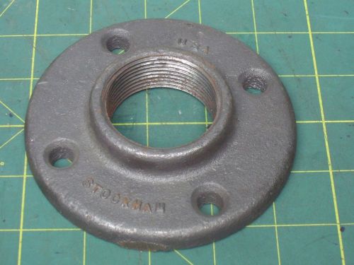 STOCKHAM 1-1/2&#034; NPT FLANGE 4 5/8&#034; DIA THREADED (QTY 1) #56499