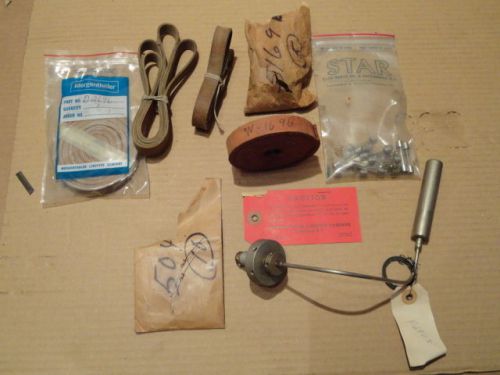 Vintage Lot letterpress Rare Linotype Machine Pot Thermostat, NOS Belts, Bulbs..