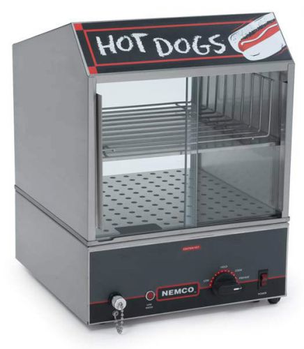 Nemco Countertop Hot Dog Steamer and Bun Warmer 220V NSF 8300-220