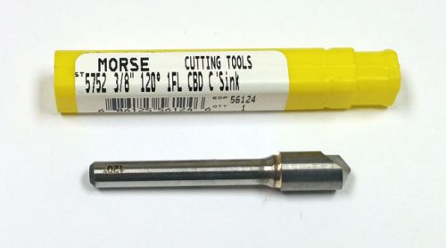 3/8&#034; 1-FLUTE 120° CARBIDE COUNTERSINK MORSE 56124