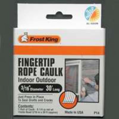 Gray Rope Caulk 30Ftlg 6-1/4Oz Thermwell Products Rope Caulk P14H Gray