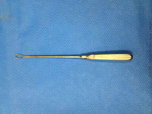 Jarit 500-312 Thomas Uterine Curette 11&#034; Blunt Blade Malleable Shaft