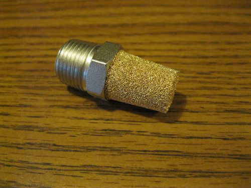 Gast vacuum/compressor mod 1023, 0823 brass filter/muffler 3/8&#034; npt part # ak840 for sale