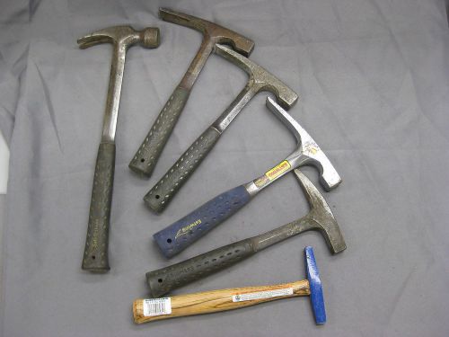 Lot of Estwing Framing Brick Laying Masonry Hammers