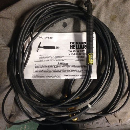 Genuine HELIARC ESAB 12.5FT HOSE TIG TORCH HW-20 948084