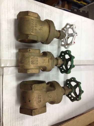 Lot Of 3 Copper Gate Valves