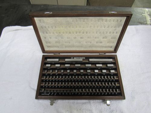 MITUTOYO  81 PC. GAGE BLOCK SET  GRADE 2