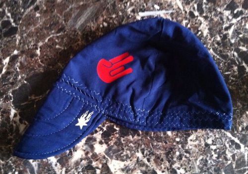 Red shocker dark blue welding hat welder hats cap protective american hotties for sale