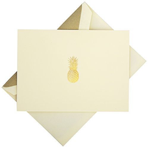 Crane &amp; co. hand engraved pineapple note (rf1411) for sale