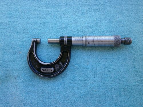 STARRETT OUTSIDE MICROMETER  MODEL No.436  0-1 INCH /.001