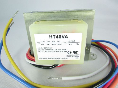 TRANSFORMER 40 VA  PRI:120/208/240 VAC  SEC: 24 VAC MODEL: HT40VA UL CERTIFIED