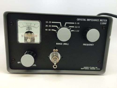 SAUNDERS &amp; ASSOCIATES 110HF CRYSTAL IMPEDANCE METER