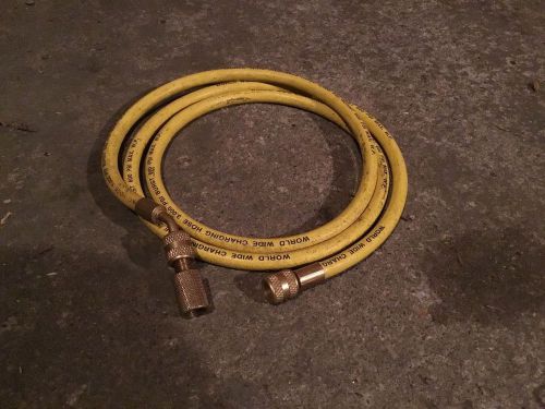 YELLOW 72&#034; WORLD WIDE CHARGING HOSE 3000 PSI BURST/600 PSI W.P.