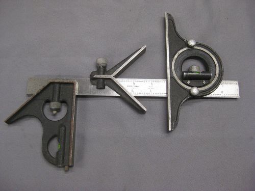 Craftsman 4 Piece Combination Machinist Square 12&#034; Protacter Center Finder