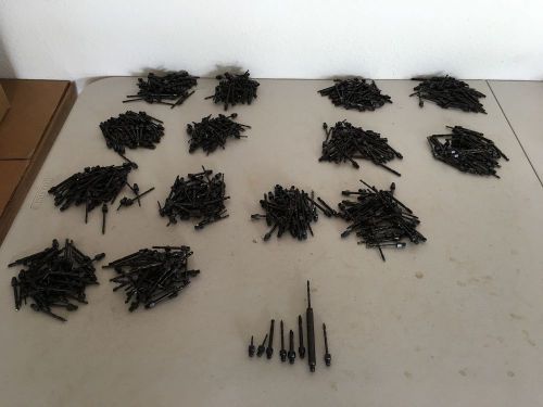 Lot of 700 Aircraft/Aviation Machinist Threaded Drill Bits / New