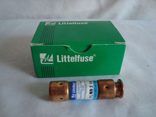 New in Box LITTELFUSE BOX OF 10 POWR-GARD FUSES FLNR  2-1/4 AMP 250 VOLT Copper