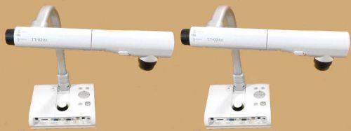 Lot of 2 Elmo TT-02RX Document Camera Visual Presenter