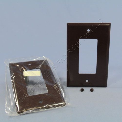 2 Eagle Brown 1G Decorator Mid-Size Wallplate GFCI Rocker Switch Covers 2051B