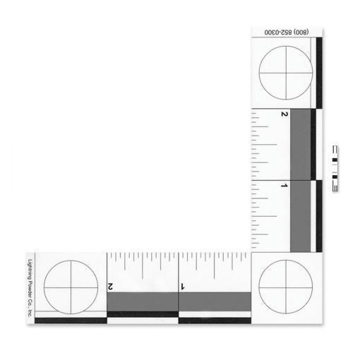 Armor Forensics 725525 Plastic Black A Inch L-Shaped Scale