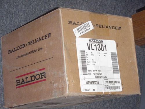 NEW BOX  BALDOR VL1301 .33HP 1725RPM 1PH 56C OPEN TYPE 115/230V MOTOR 34F11-5507