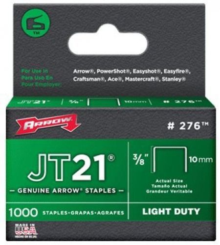 Arrow Light Narrow Crown 3/8 &#034; 1000 / Peg Pack