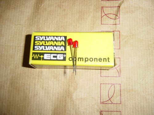 ECG3008 GENERAL PURPOSE 3MM RED LEDs REPL NTE3008 2/PKG