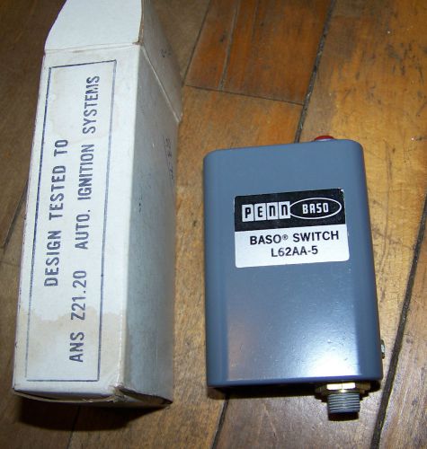 NOS BASO SAFETY PILOT SWITCH,L62AA-5,REPLACES,HONWELL C434A,ITT/GEN A100G542