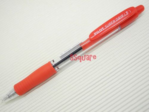 12 x Pilot BPGP-10R Super Grip 0.7mm Fine Point Retractable Ballpoint Pen, Red