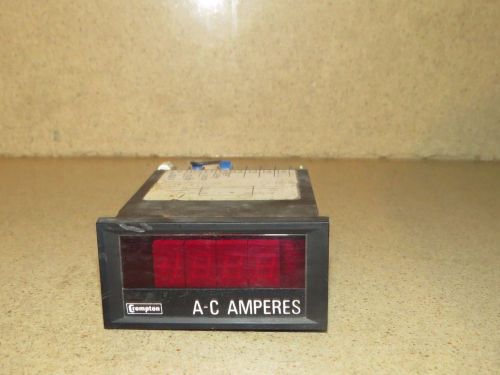 ** CROMPTON A-C AMPERES TYPE 262-DDKU-HGXS