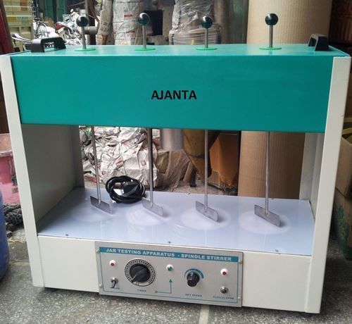 Jar Test Apparatus 4 Test Floculator Aei-247 Ajanta aluminum white green