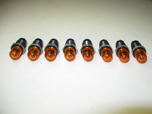 (8) Vintage Dialco 137-8836 Panel Mount Indicator Lights