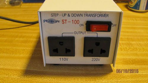 PHILMORE TRANSFORMER ST- 100 100 WATT 110 TO 220