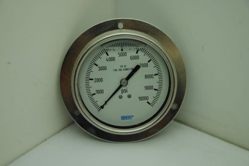 Wika 4&#034; Liquid Filled 10,000 PSI Pressure Gauge