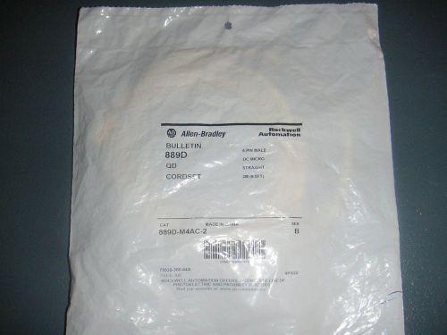 ALLEN BRADLEY CORD SET BULLETIN 889D, CAT 889D-M4AC-2