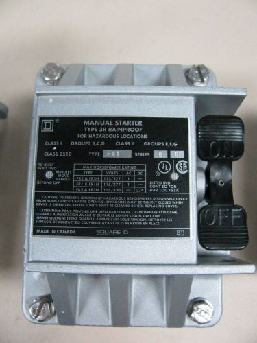 New Square D manual starter  type 3 rainproof No.2510FR1