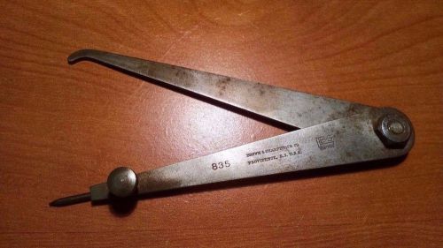 Vtg estate--brown &amp; sharpe no. 835 firm joint hermaphrodite calipers , 6&#034; for sale