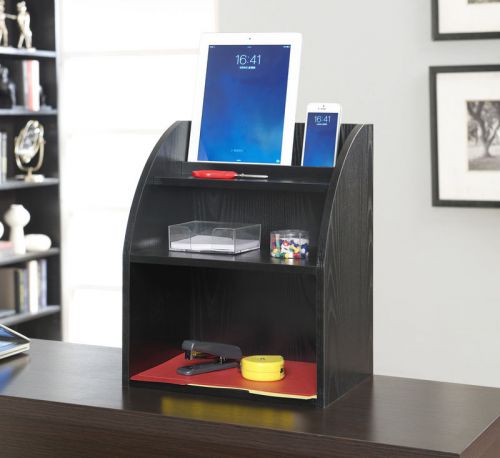 Convenience Concepts Desktop Organizer W/Shelf Black 121045BL Desktop Organizer